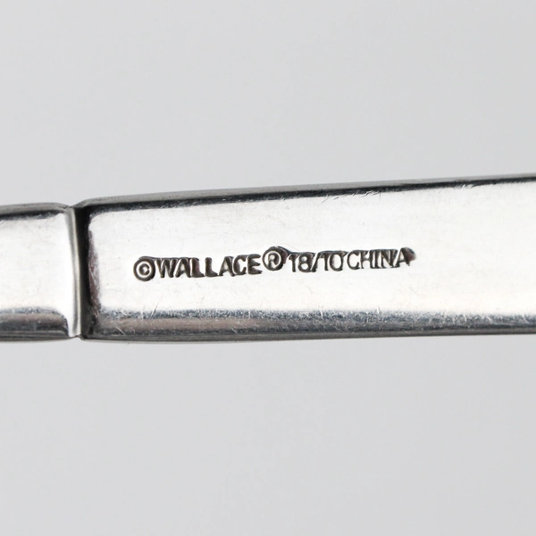 Lot of 3 Wallace Silver Chantel Pattern 18/10 SS Salad Forks 7.25" Rare HTF