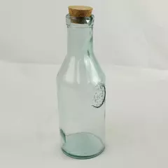 Vidrios San Miguel 100% Recycled Glass Bottle Vintage Decorative 12 in