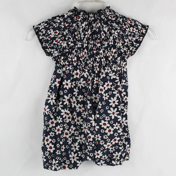 The Children’s Place Blue Floral Dress Jumper Size 4T Snaps