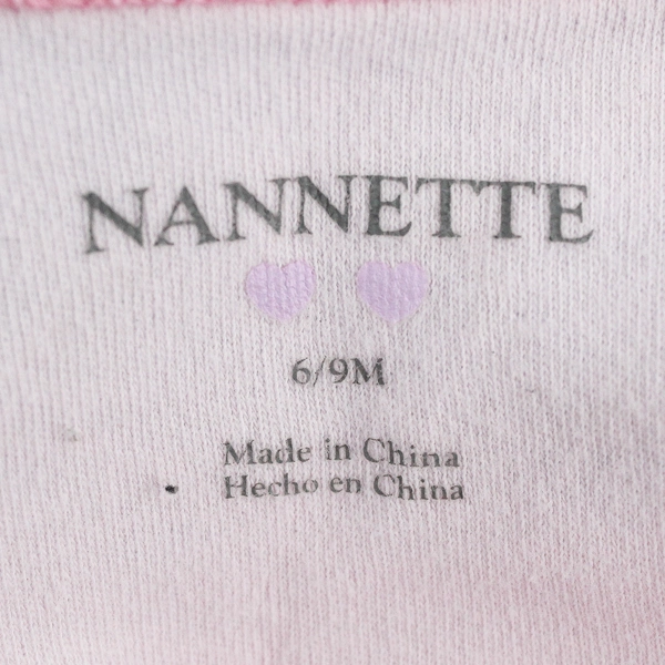 Nannette Pink Long Sleeve Bodysuit w/ Owl Blue Tutu Infant Girls 6/9 Months