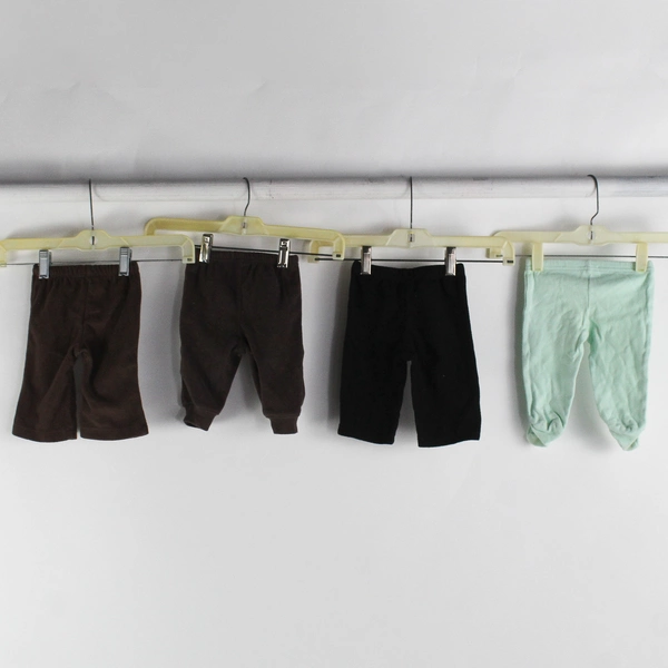 Lot of 4 Green Brown Black Leggings Pants Size 0-3 Months