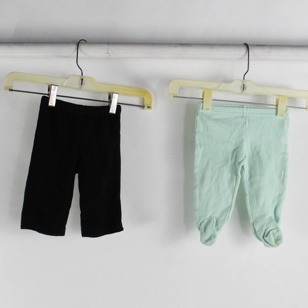 Lot of 4 Green Brown Black Leggings Pants Size 0-3 Months