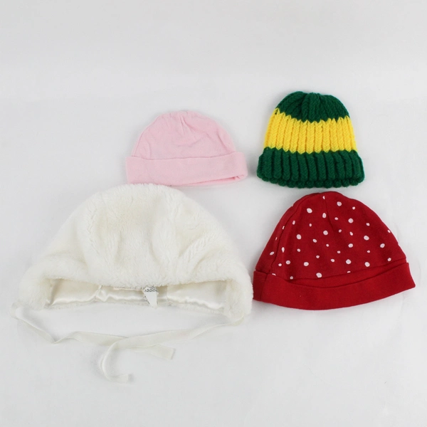 Lot Of 4 Hats Caps Beanies Size 0-6months