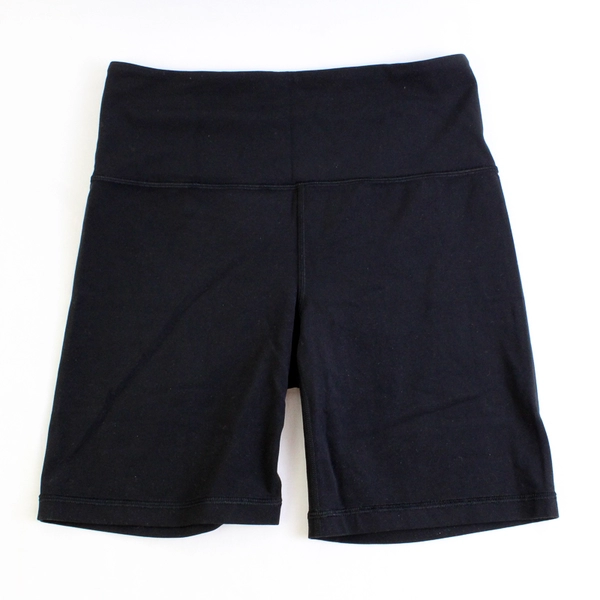 Athleta Women's M Black Ultra High Rise Elation 7" Pull On Shorts