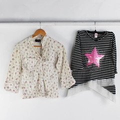 Lot of 2 Long Sleeve Tops Girl's Size Large