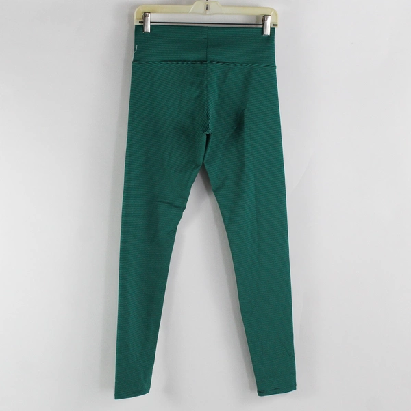 BP Green Black Striped Leggings Women's Size Large