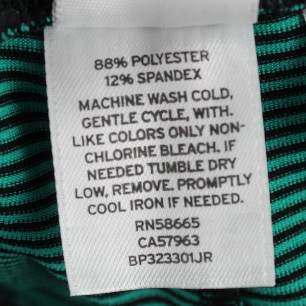 BP Green Black Striped Leggings Women's Size Large