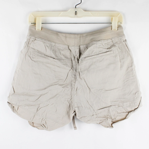 Ann Taylor LOFT Beige Flat Front Shorts 100% Cotton Casual Women's Size 4