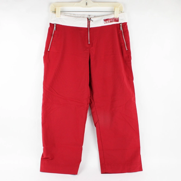 Nike 71 Red Capri Walking Pants Women's Size Small