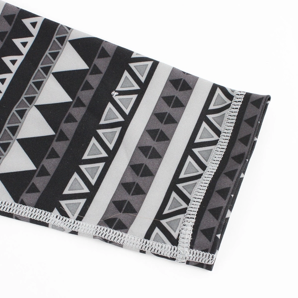 Scorpio Sol Leggings Black Gray Geometric Print Yoga Pants Women's Size Small