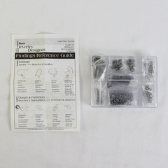 Compartmented Box of Jewelry Making Clasps