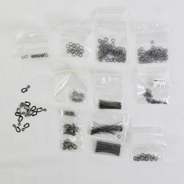 Compartmented Box of Jewelry Making Clasps