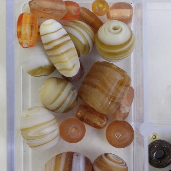 Box Of Assorted Jewelry-Making Glass Beads Bead Boutique
