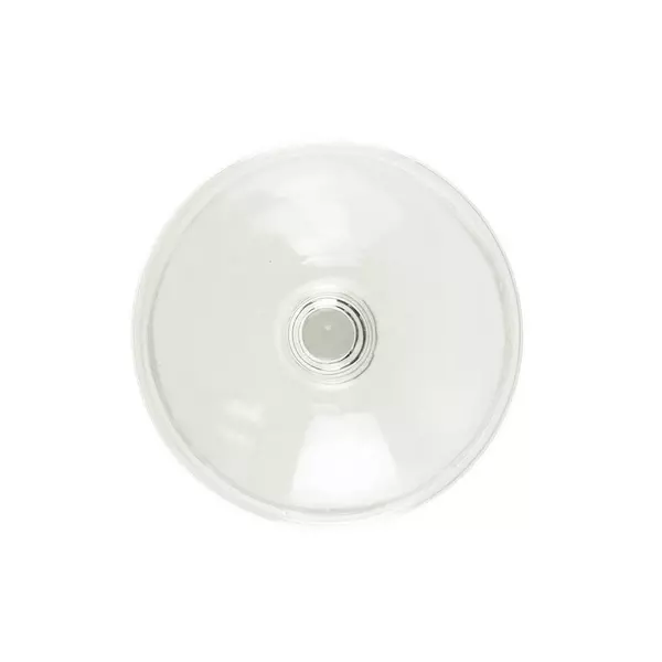 Hand-Blown Clear Glass Wine Glass 7" Tall Balloon Bowl Stem