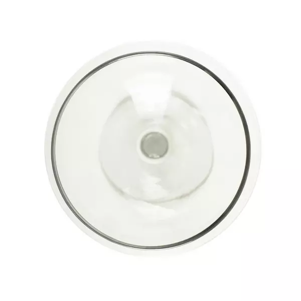 Hand-Blown Clear Glass Wine Glass 7" Tall Balloon Bowl Stem