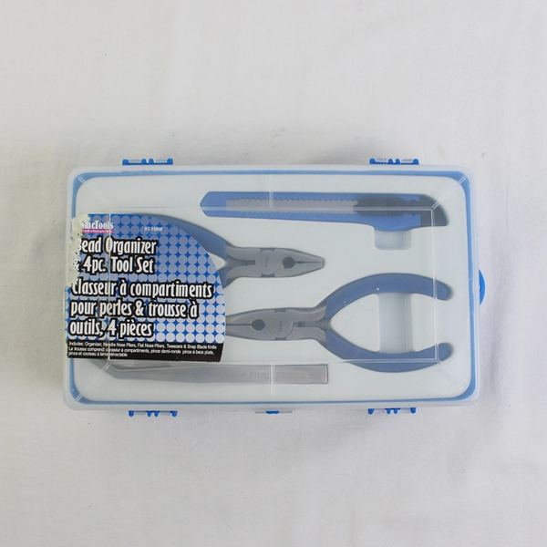 Home Tools Bead Organizer with 4 x Tools and Clasps HT-158M