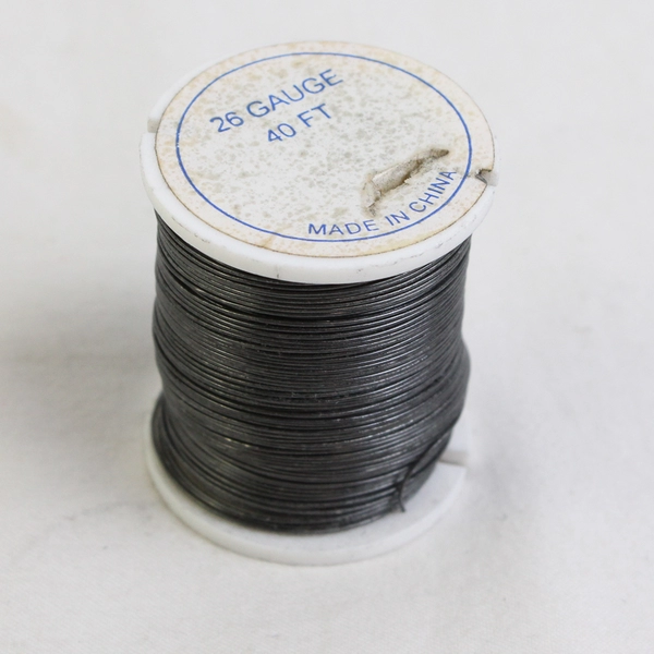 Lot of 2 Spools Craft Designer Silver Beading Wire Silver & Grey