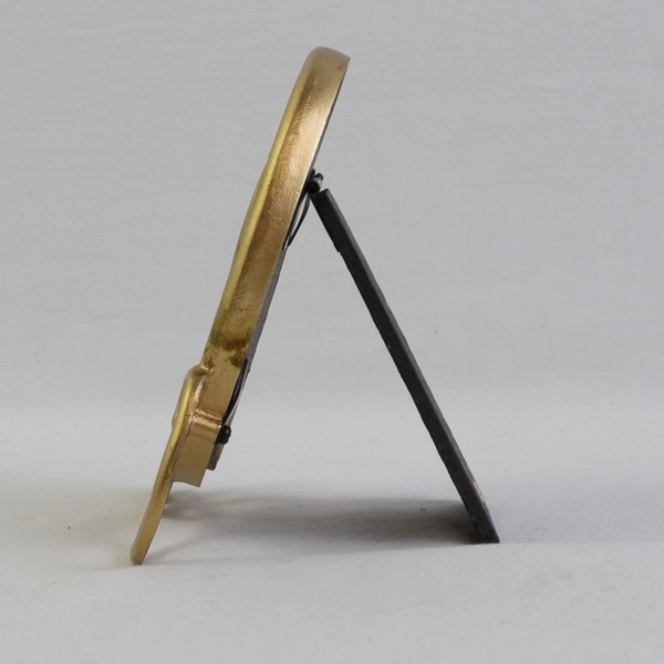 Vintage Brass Treble Clef Free-Standing Picture Frame 2.5" x 3.5"