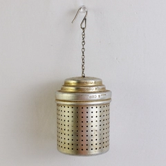 Vintage Aluminum Loose Leaf Tea Infuser With Measuring Lid 2-6 Cups