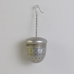 VTG Aluminum Acorn Shape Loose Leaf Tea Infuser with Hook Chain