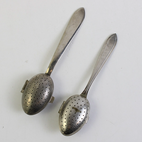 Lot of 2 Vintage Loose Leaf Tea Infuser Spoons