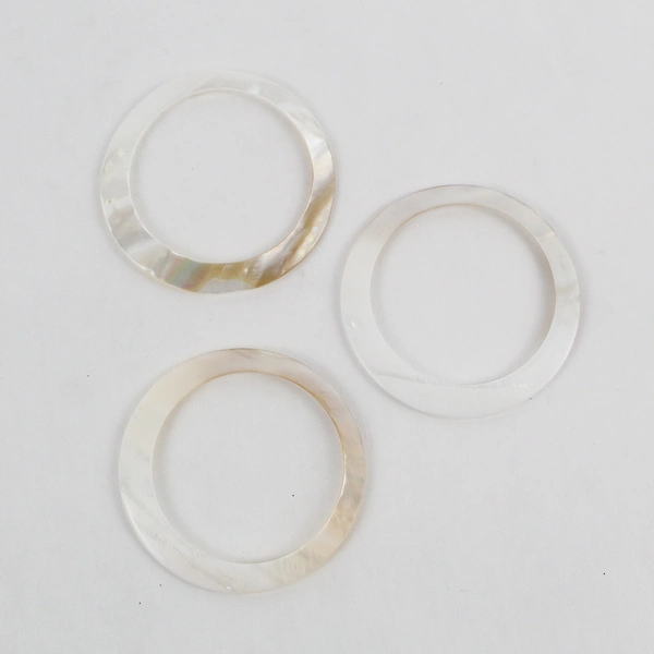 Lot of 5 Abalone Shell 2 Pendants and 3 Shell Hoops