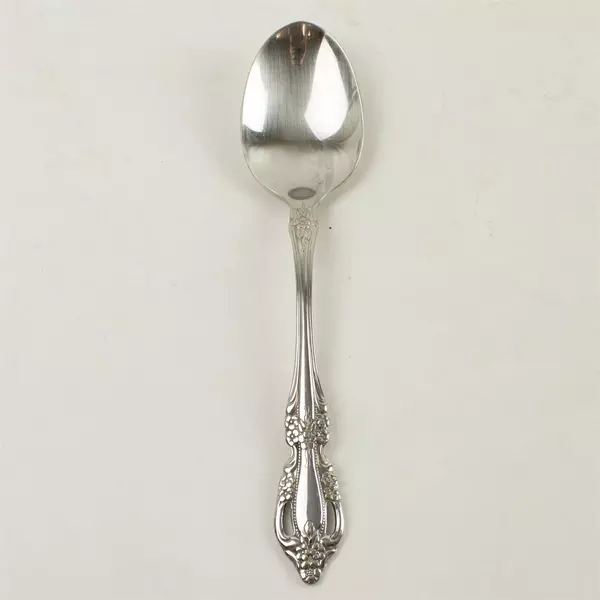 Set of 7 Oneida Raphael Stainless Oval Soup Spoons 