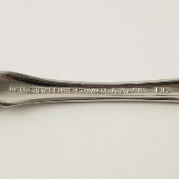 Set of 7 Oneida Raphael Stainless Oval Soup Spoons 