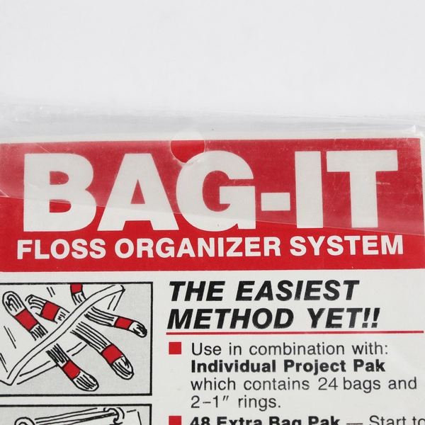 Bag-It Floss Organizer System Binder, 24 Bags and 2 x 2 1/8" Rings #7006