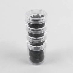 Assorted Plastic Seed Beads for Jewelry Making Black & Grey