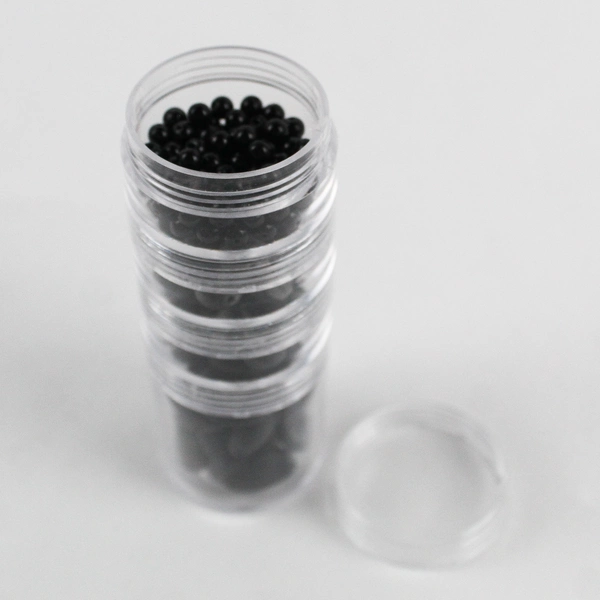 Assorted Plastic Seed Beads for Jewelry Making Black & Grey