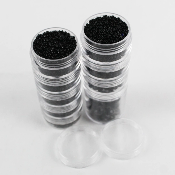 Small Seed and Bugle Beads for Jewelry-Making Black