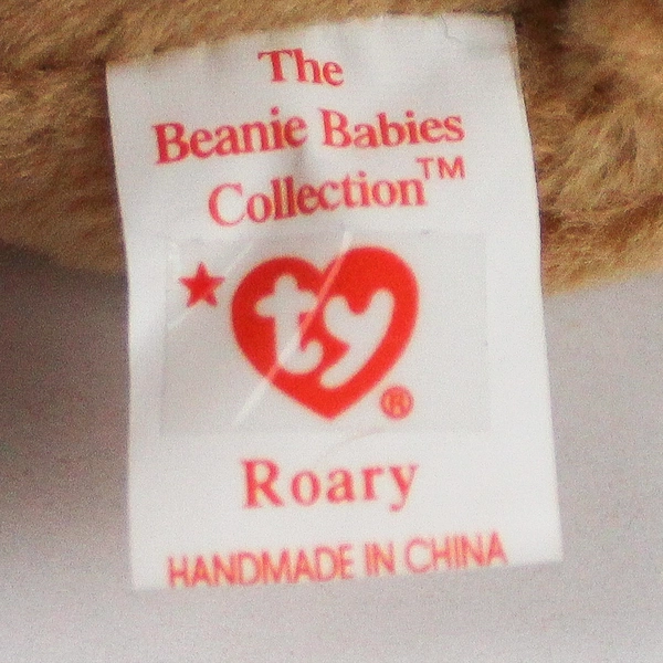 TY Beanie Babies Roary 1996 Brown Lion With Mane With Tag Plush Toy #4069