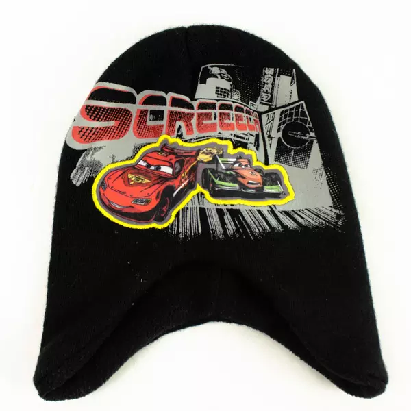 Disney Pixar Cars Lightning McQueen Toddler Knitted Beanie Black