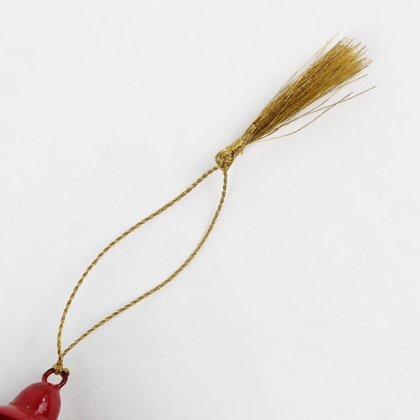 Hand-Painted Floral European Folk Art Wooden Christmas Ornament