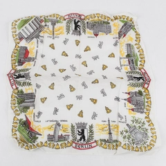 Vintage Berlin Germany Collectible Travel Souvenir Handkerchief