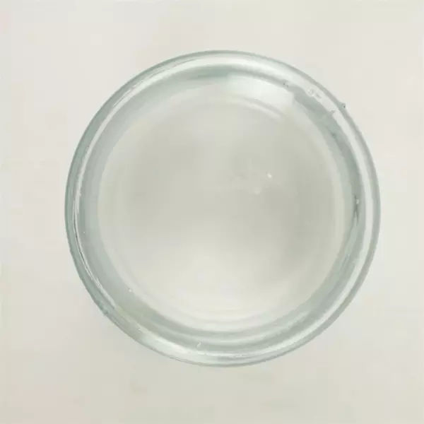 Vintage Ribbed Glass Apothecary Herb Jar w/ Wooden Lid 6.75"