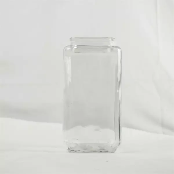 Anchor Hocking Stackable Square Glass Jar No Lid 8.75in x 4.25in