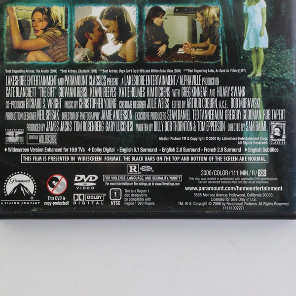 The Gift DVD 2000 Paramount Classics Cate Blanchett Thriller 32895
