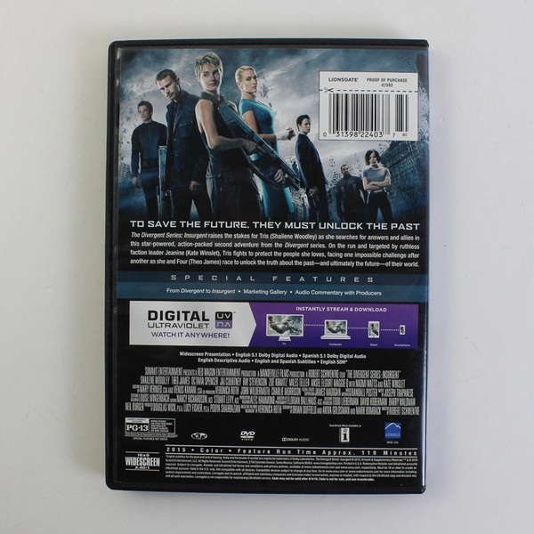 The Divergent Series: Insurgent DVD, 2015