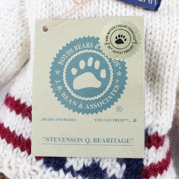 Boyds Bears Stevenson Q. Bearitage #91736 Stuffed Animal 10"