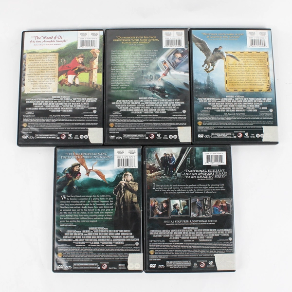 Lot Of 5 Harry Potter Movies (DVDs, 1, 2 , 3, 4, & Deathly Hallows Pt 2)