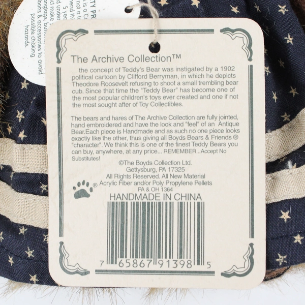 Boyds Bears Caroline Mayflower Stuffed Animal Plush Toy 6"