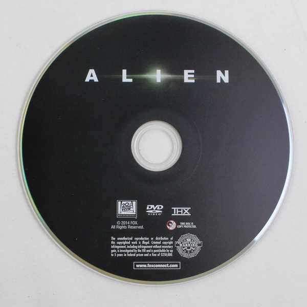 Alien Directed By Ridley Scott (DVD, 1 Disc, 20th Century Fox, 1979)