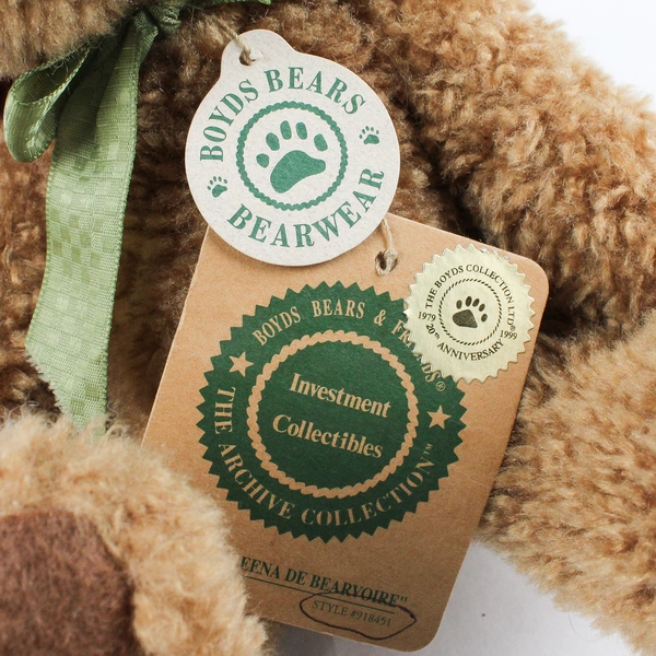 Boyds Bears Auntie Aleena De Bearvoire Stuffed Animal Plush Toy 10"