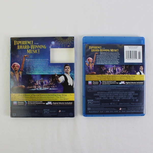  The Greatest Showman (Blu-ray & DVD, 2 Disc, 20th Century Fox, 2017)