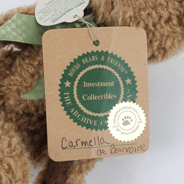 Boyds Bears Carmella de Bearvoire Stuffed Animal Plush Toy 6"