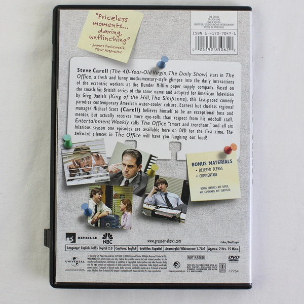  The Office: Season One(DVD, 1 Disc, Universal Studios, 2005)