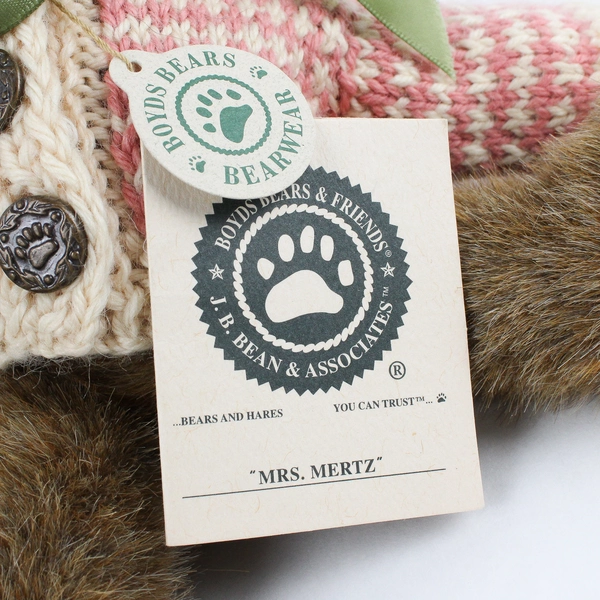 Boyds Bears Mrs. Mertz Stuffed Animal Plush Toy 10"