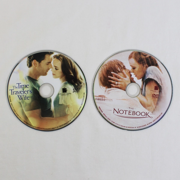 Lot Of 2 The Time Traveler's Wife & The Notebook (DVD, 2008, 2004, No DVD Cases)